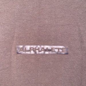 Brown Alphalete tshirt